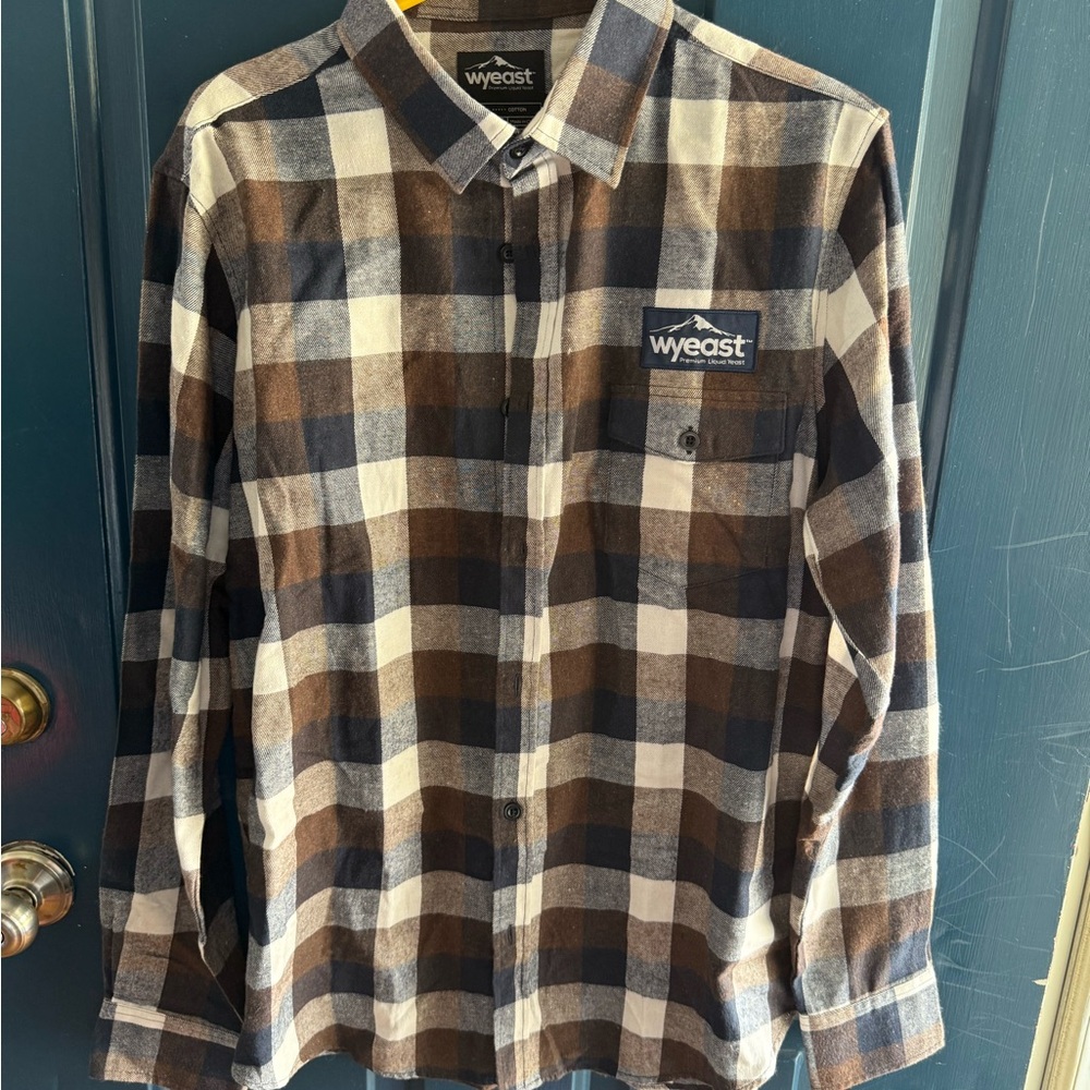 Wyeth by Todd Magill Brown and White Checkered Shirt